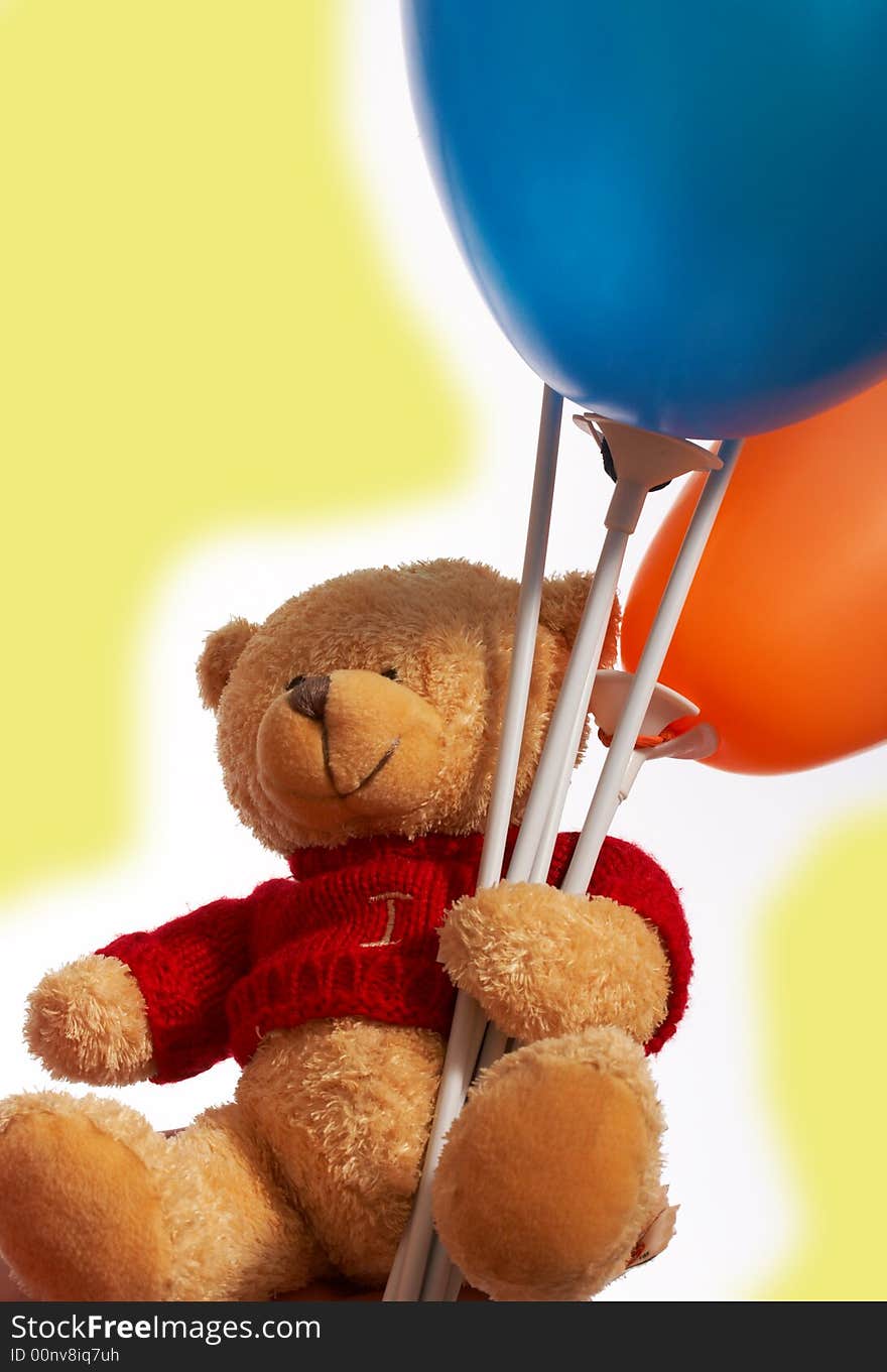 Teddy Bear And His Balloons