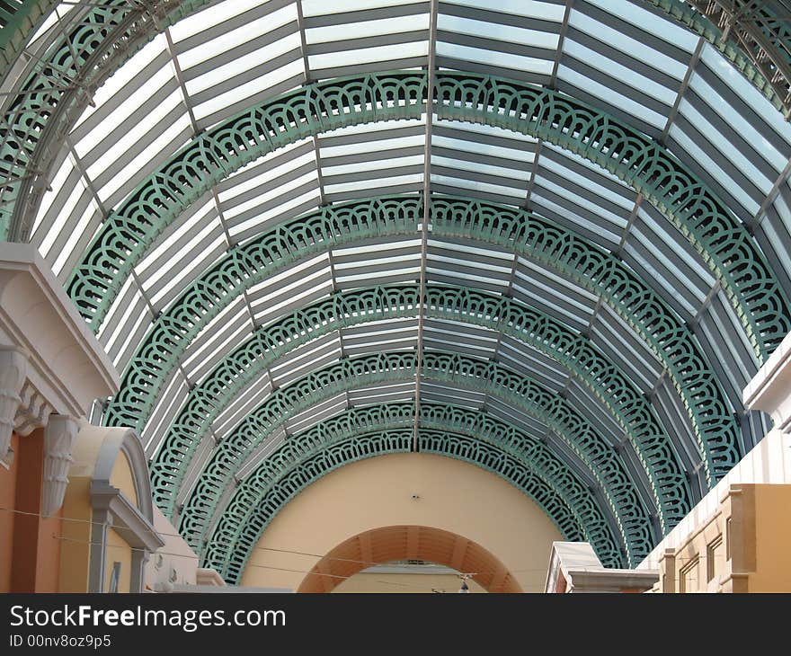 A beautiful roof that's a natural skylight. A beautiful roof that's a natural skylight