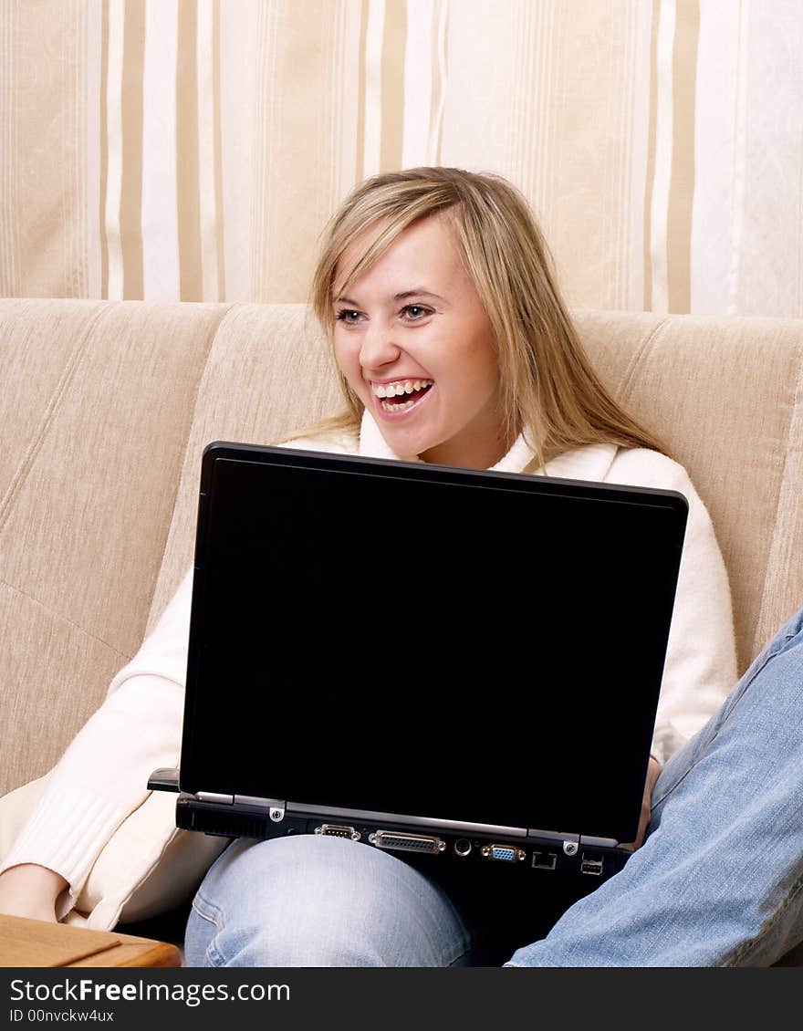 Smiling female student