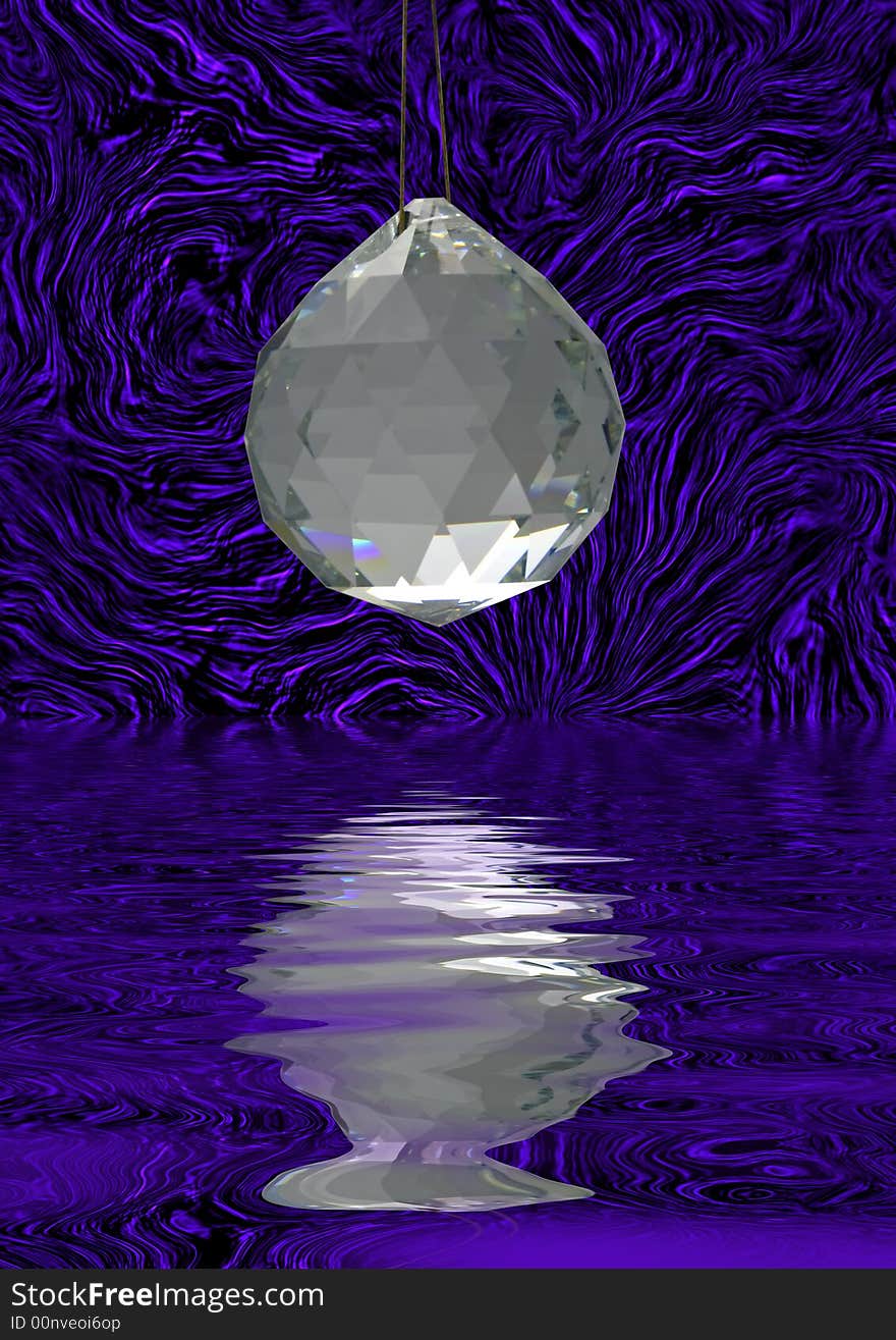 Christmas decoration reflecting in water. Can be used as postcard
Merry Christmas!