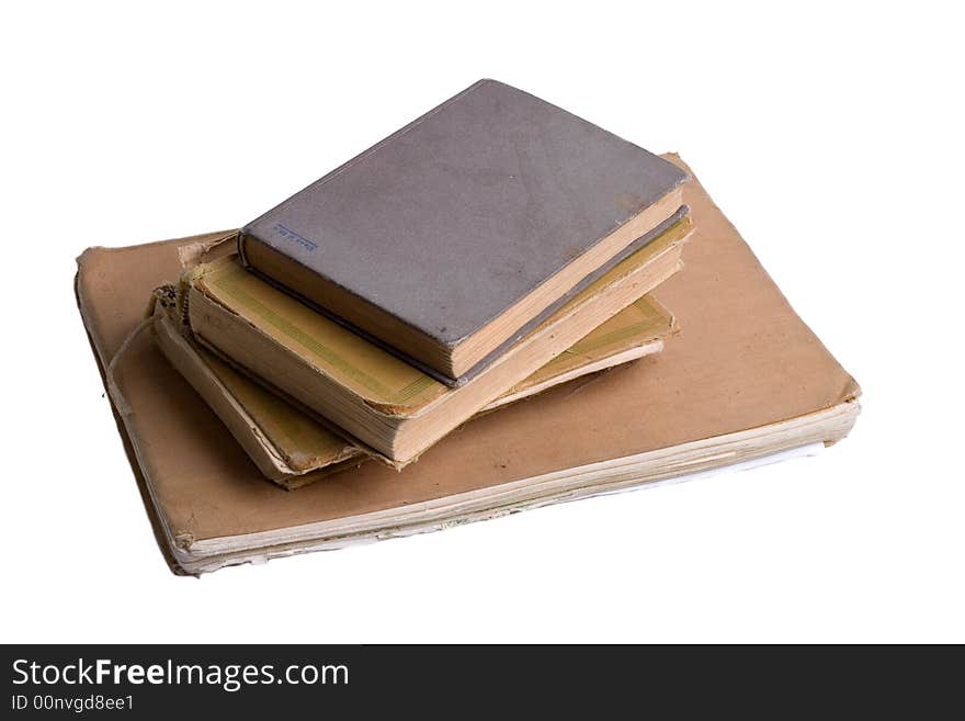 Old open book / photo album isolated. Old open book / photo album isolated