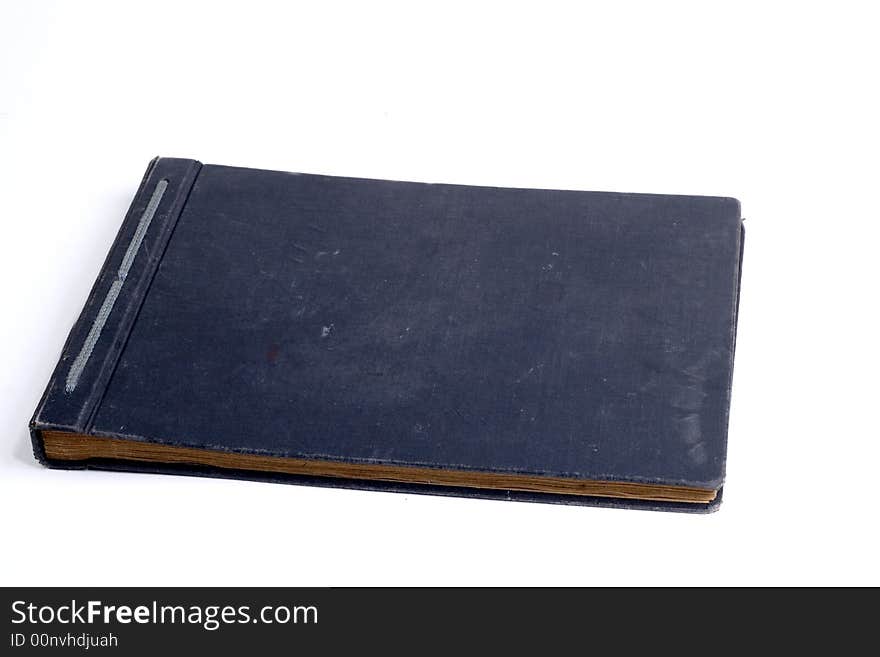 Old open book / photo album isolated. Old open book / photo album isolated