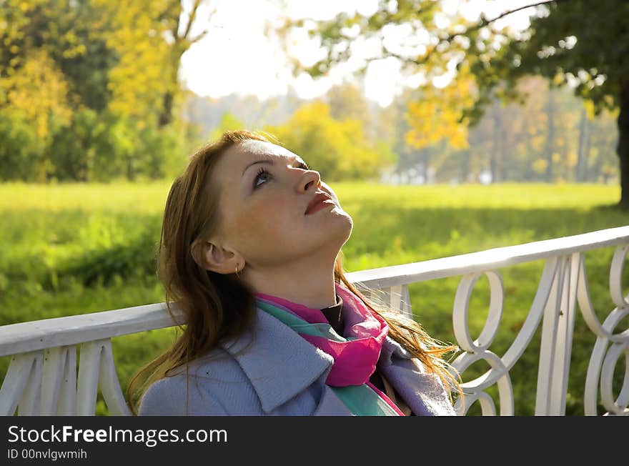 The  Woman Has A Rest In Park