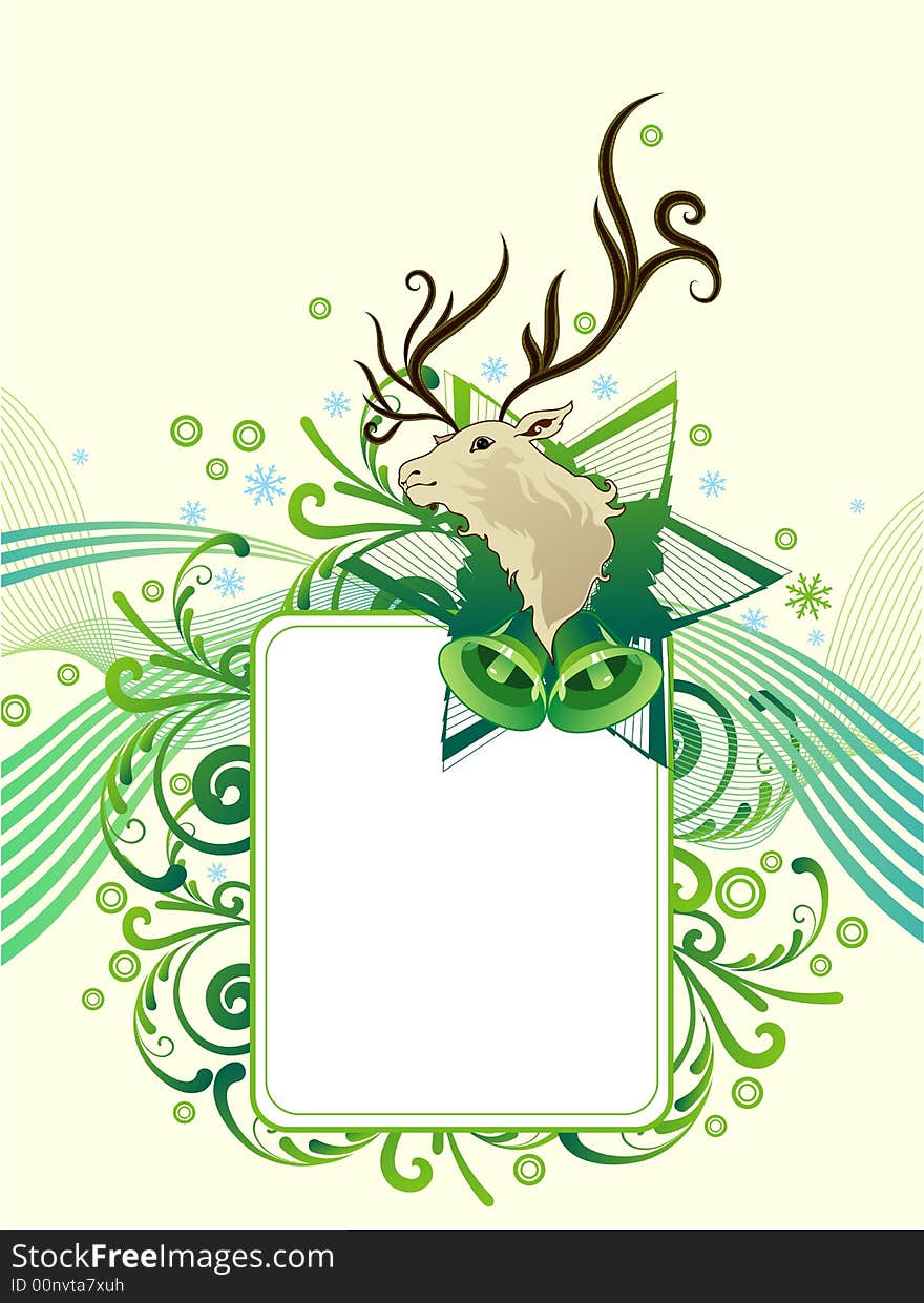 Illustration drawing of Christmas background