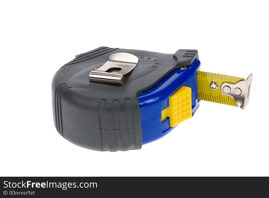 Measuring tape isolated on a white background