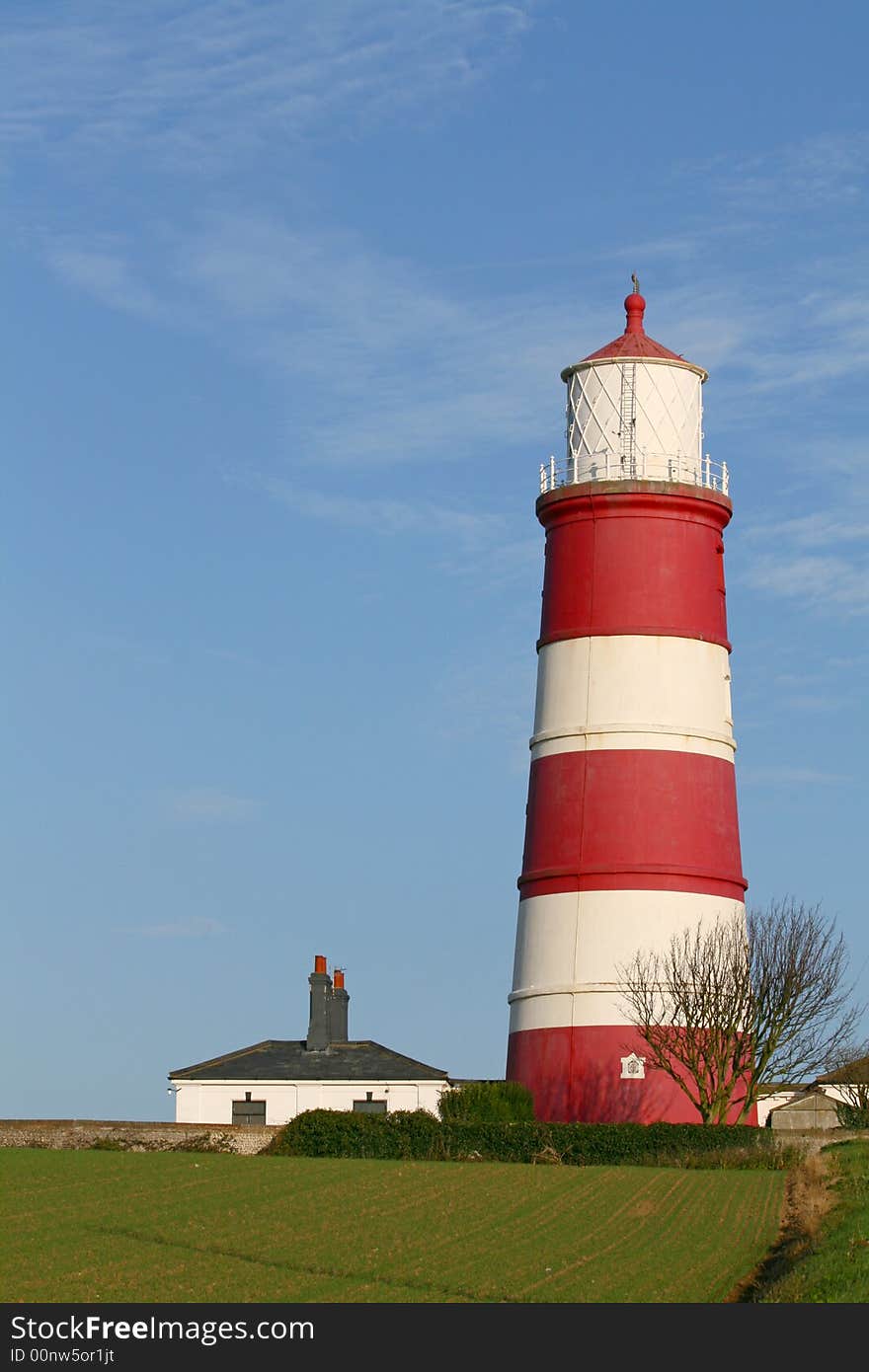 Lighthouse on hilltop