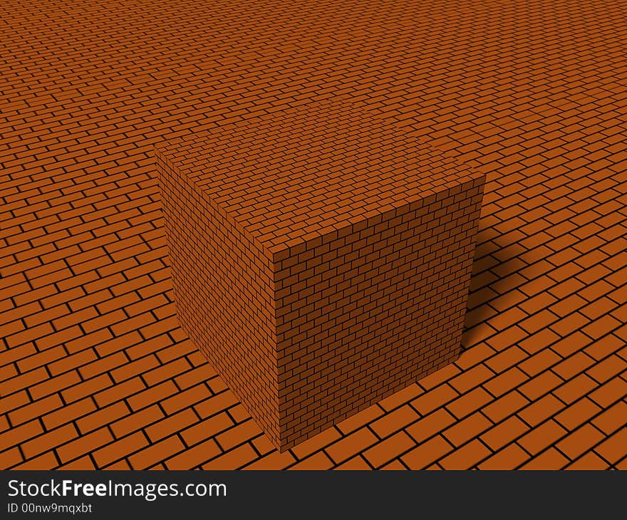 3D cube background design