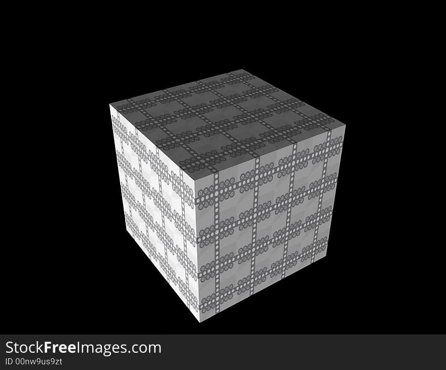 3D cube background design