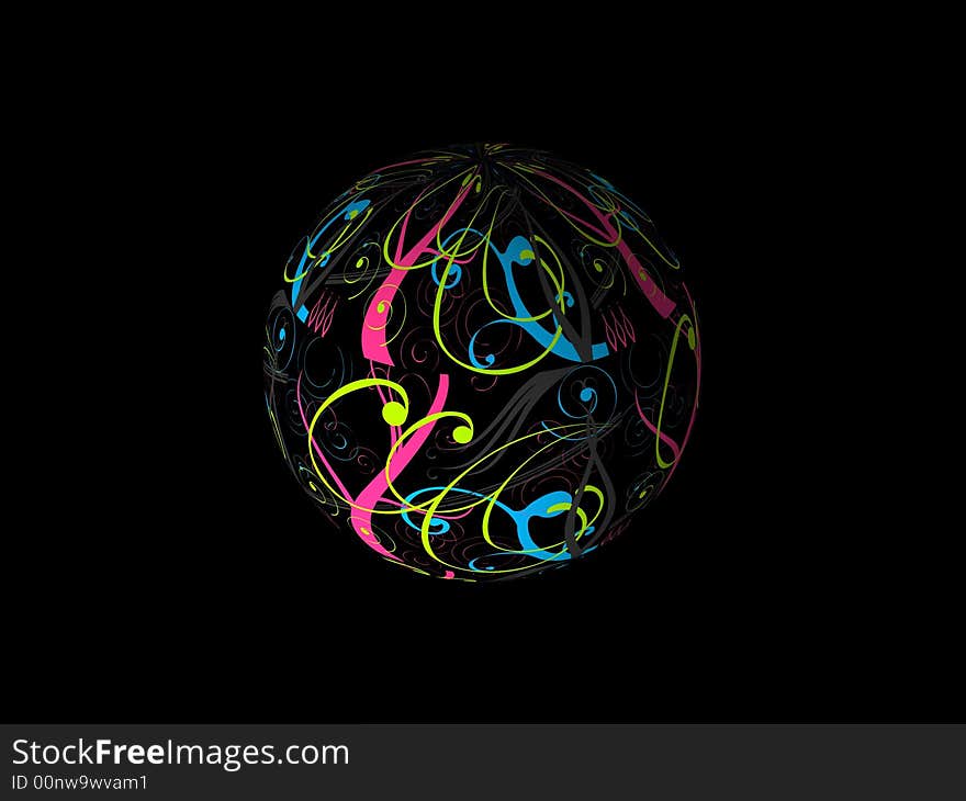 3D Abstract background design