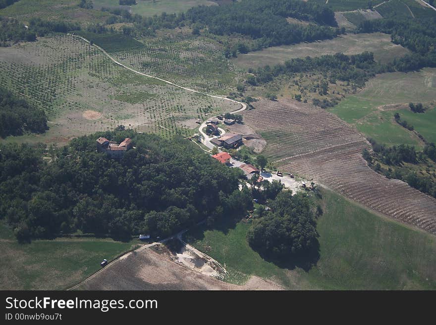 Aerial view of a farm located in the hills at east of Voghera

More info on Voghera http://en.wikipedia.org/wiki/Voghera. Aerial view of a farm located in the hills at east of Voghera

More info on Voghera http://en.wikipedia.org/wiki/Voghera