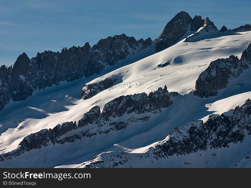 Fusshorner Ridge, Swiss Alps