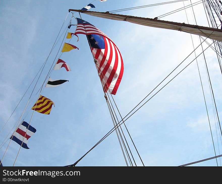 Tall Ships in the Port at Cleveland, Ohio. Tall Ships in the Port at Cleveland, Ohio