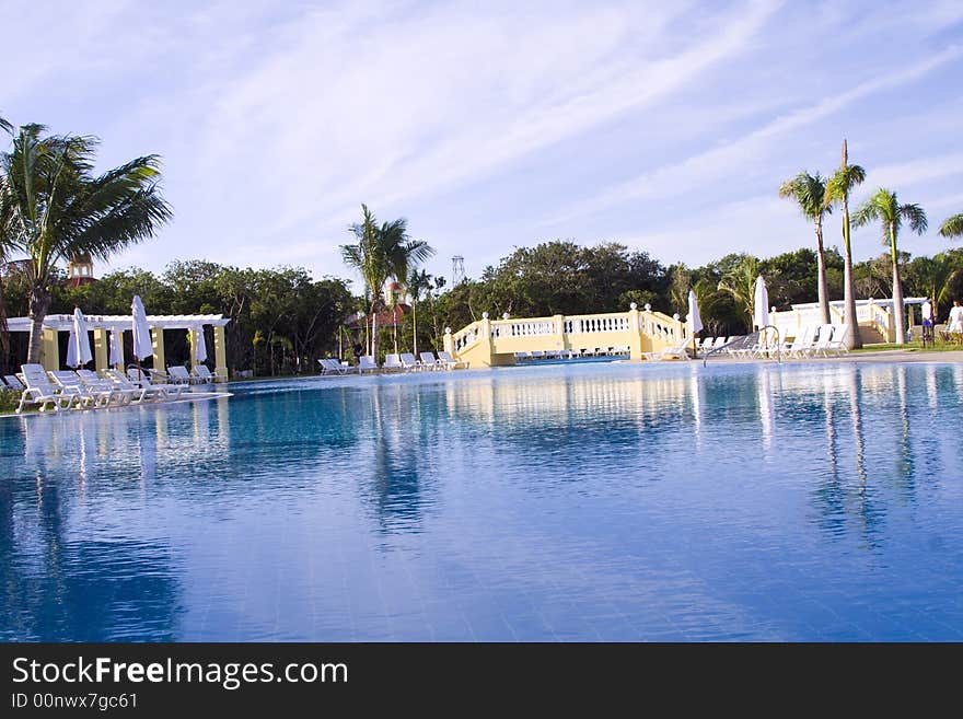 Caribbean holidays swimming pool calm water