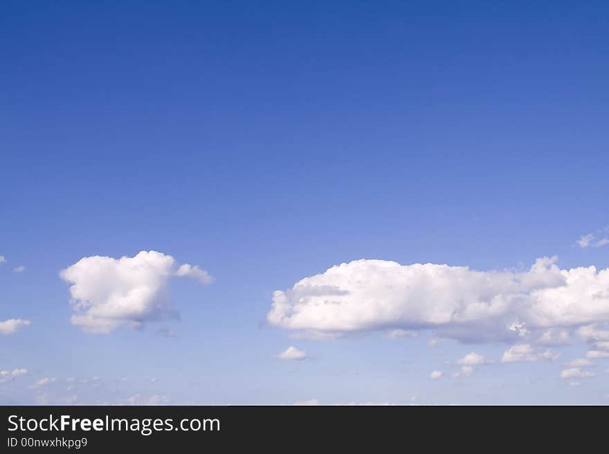 Tropical holidays blue sky & clouds