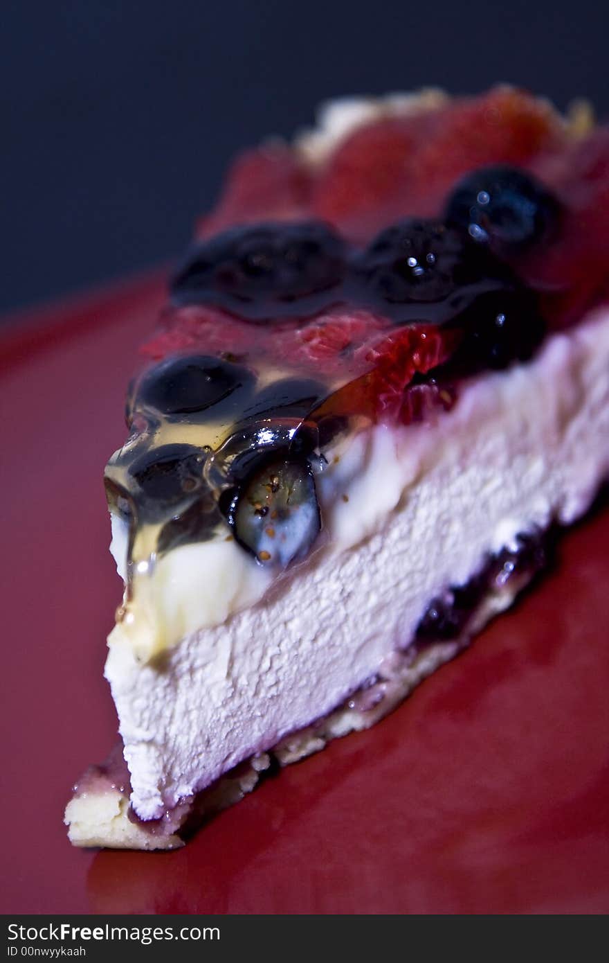 Fruit Cheese Cake close up