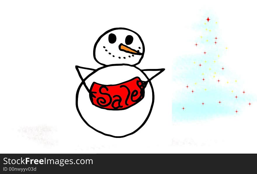 Sale Snowman Commercial Christmas Art