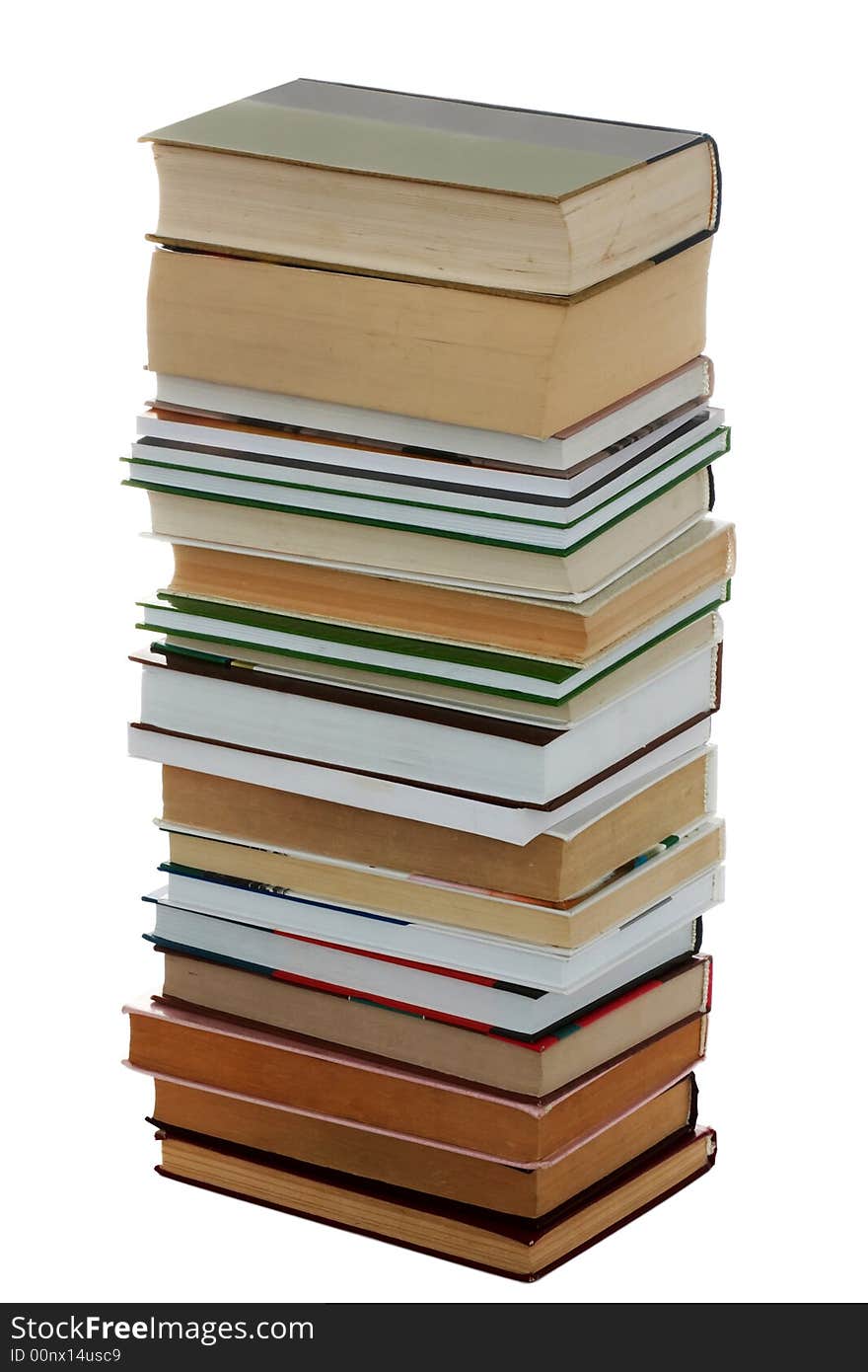 An image of stack of many books