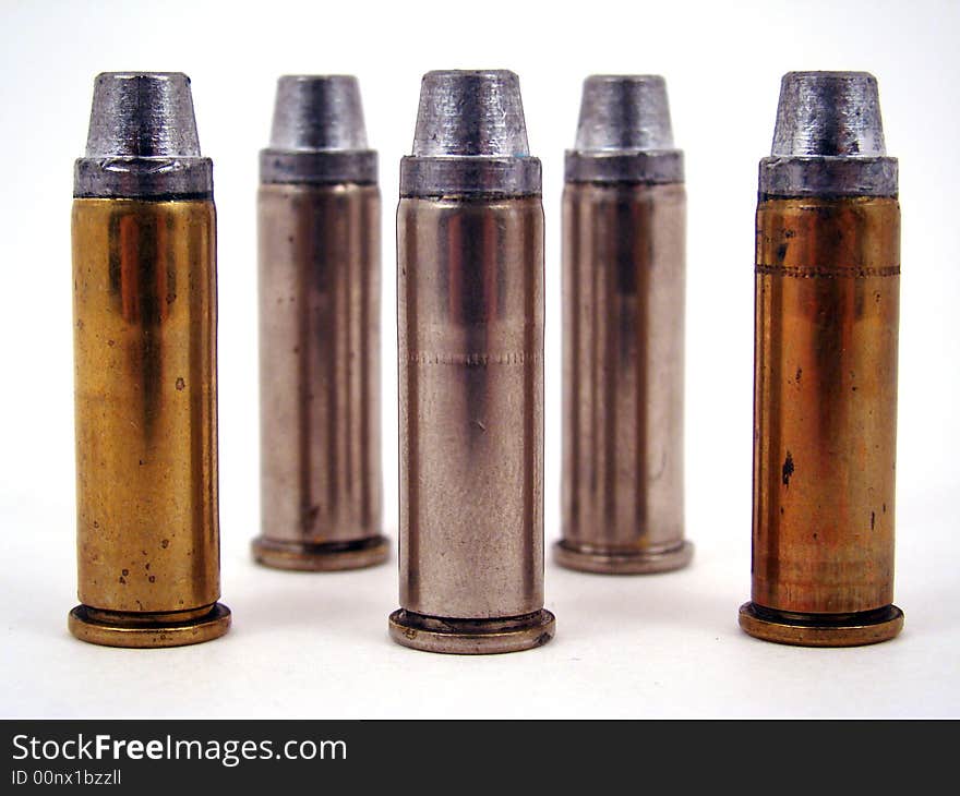 Five bullets in a form in front of a white background.