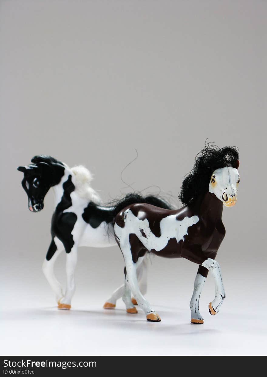 Plastic horses