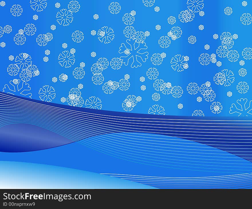 Abstract snow winter blue-white. Abstract snow winter blue-white