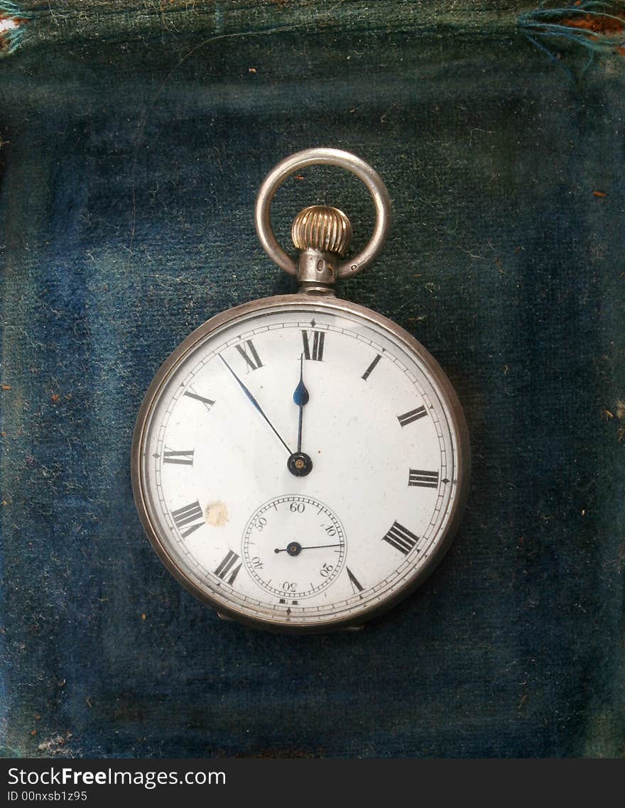 Antique Watch On Velvet