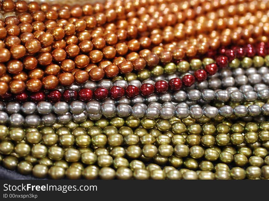 Colorful Pearl Strands