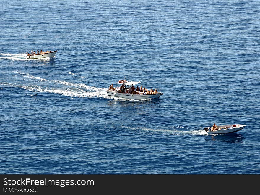 Boats on The Mediterranean