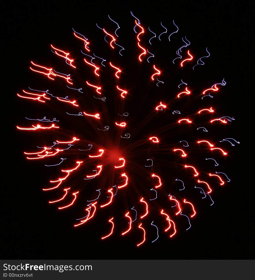 These fireworks were be taken very closely. These fireworks were be taken very closely.