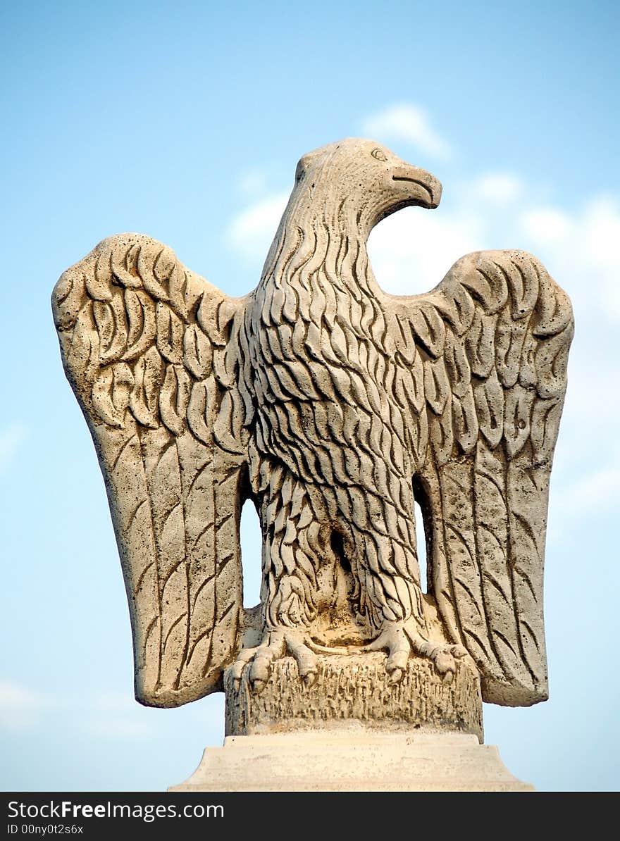 Eagle Sculptured In Stone