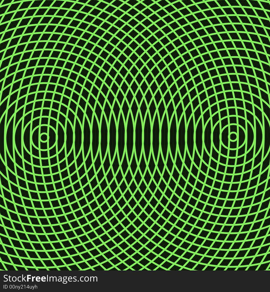 Abstract Green Reticulum Grid