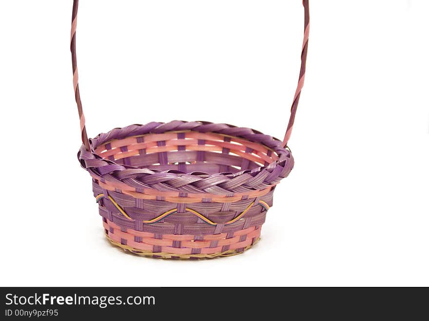 A colorful child's Easter Basket