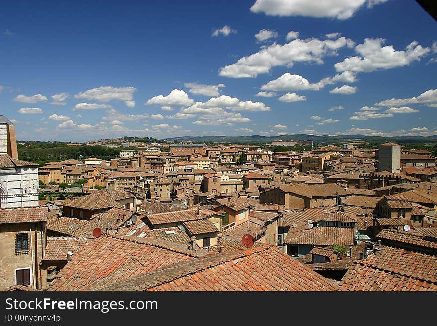 Siena, Italy Rooftops