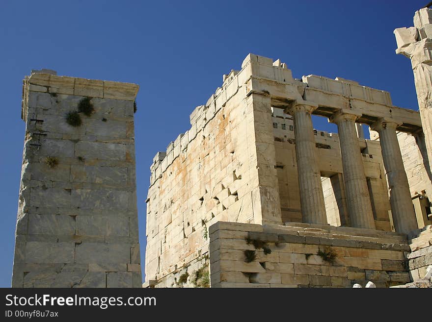 Famous acropolis at Athens, Greece. Famous acropolis at Athens, Greece