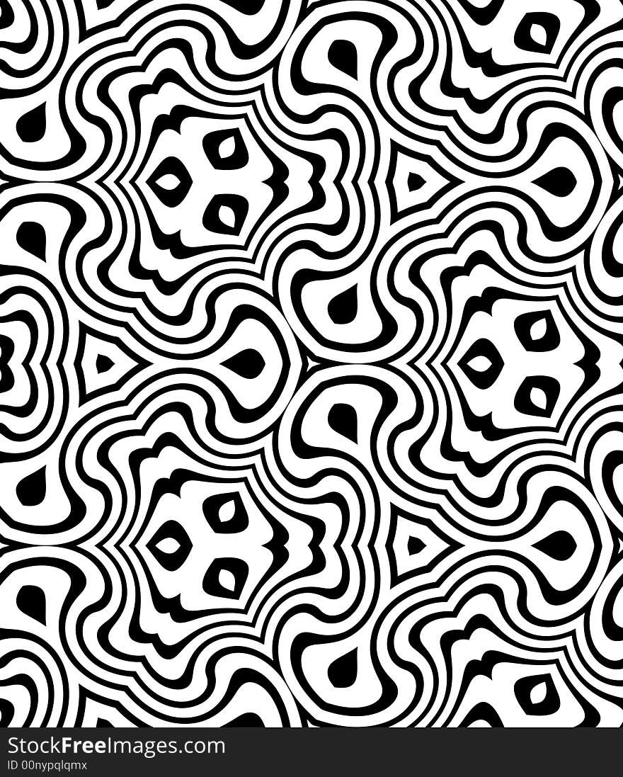 Abstract seamless black-and-white pattern - graphic illustration. Abstract seamless black-and-white pattern - graphic illustration