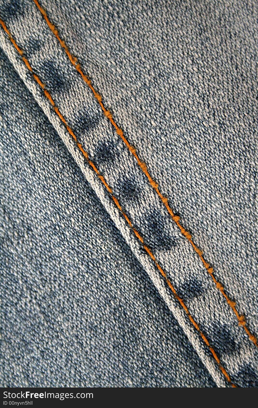 Close - up shot of jeans trousers.