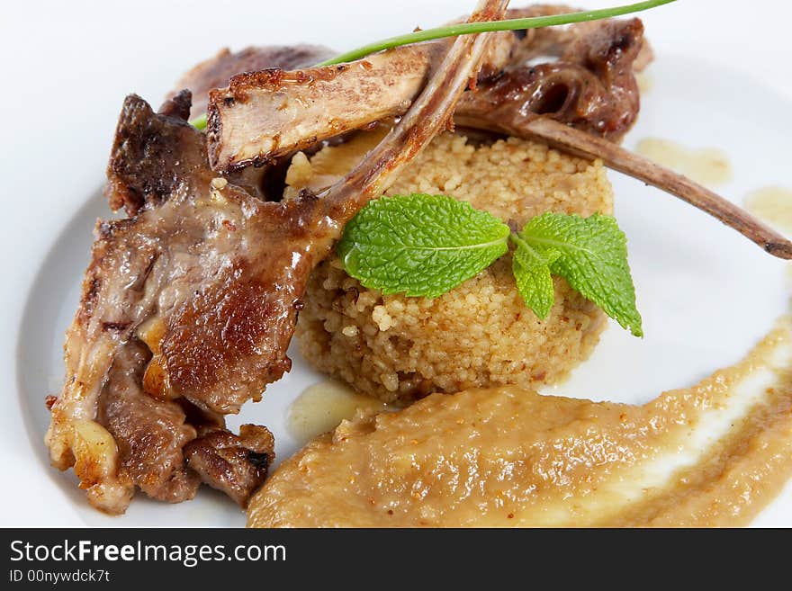 Lamb with couscous