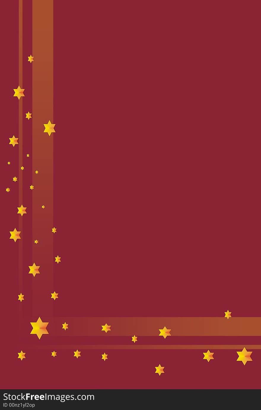 Stars on the gradient background. Stars on the gradient background