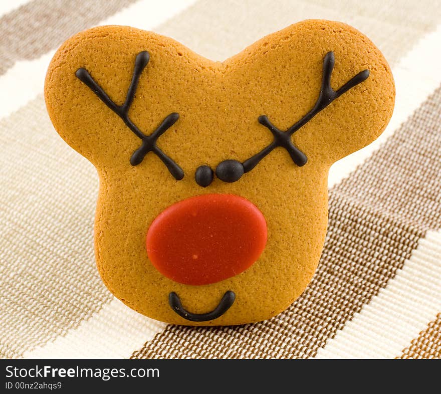 Christmas gingerbread reindeer