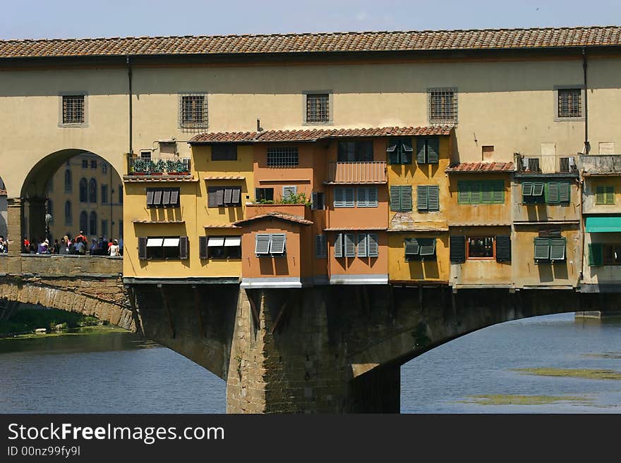 View of Ponte Vecchio in Florence