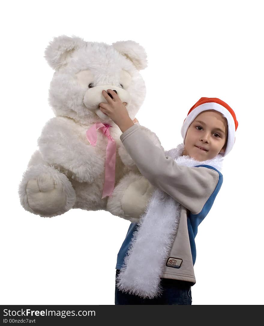 A celebratory card.
The boy in a cap santa with gifts and a bear on a white background. Isolated. Studio. A celebratory card.
The boy in a cap santa with gifts and a bear on a white background. Isolated. Studio.