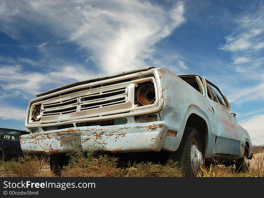 Abandoned American truck