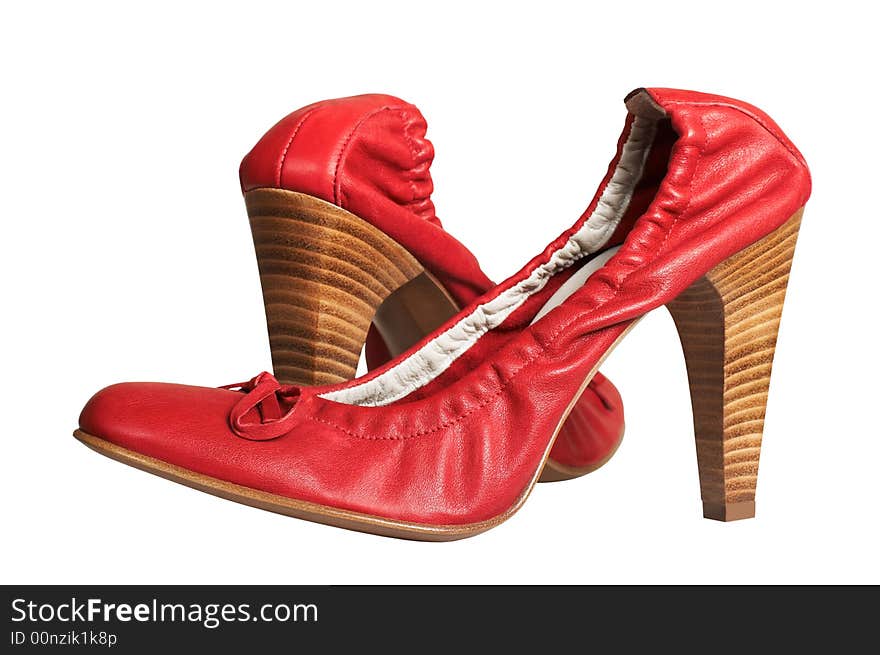 Red Female Shoes