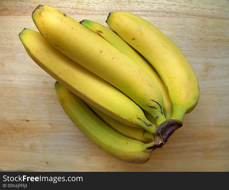 Isolated Ripe Bananas