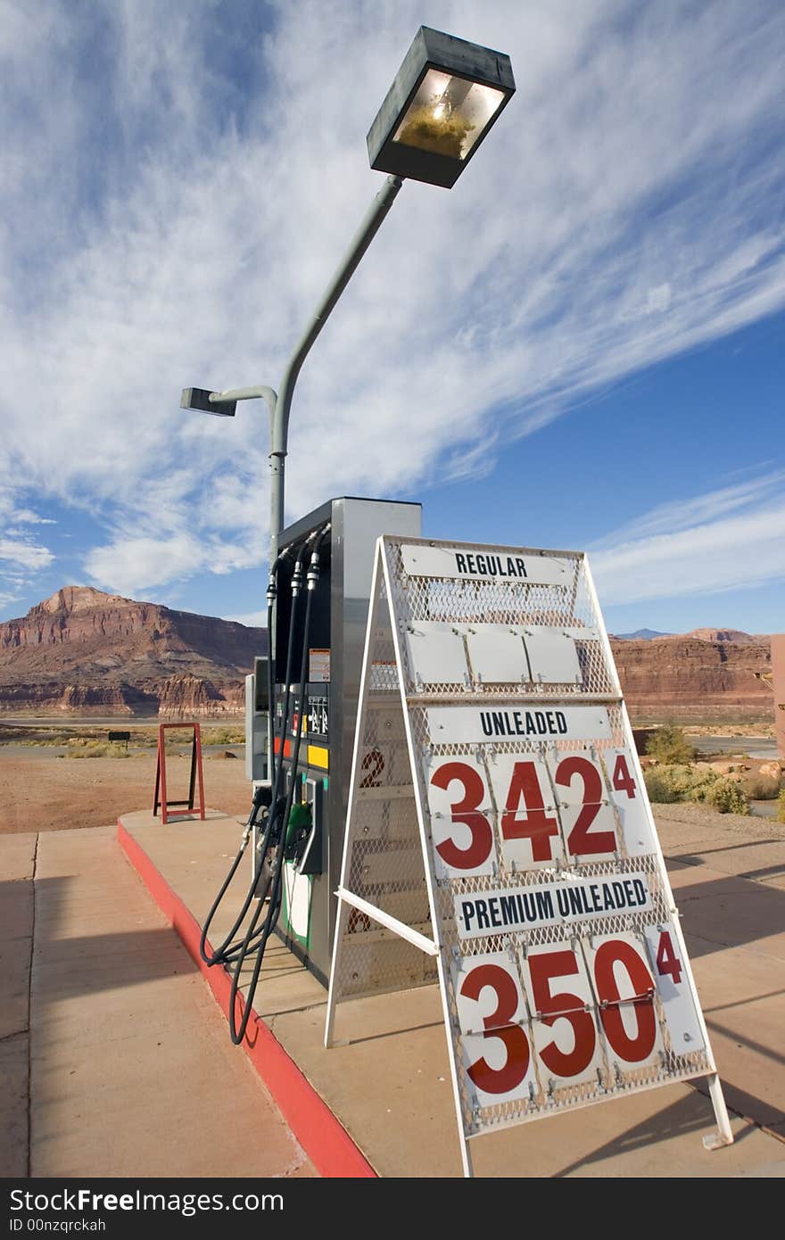 Remote Gas Station in Utah