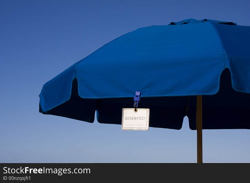 Reserved Beach Umbrella