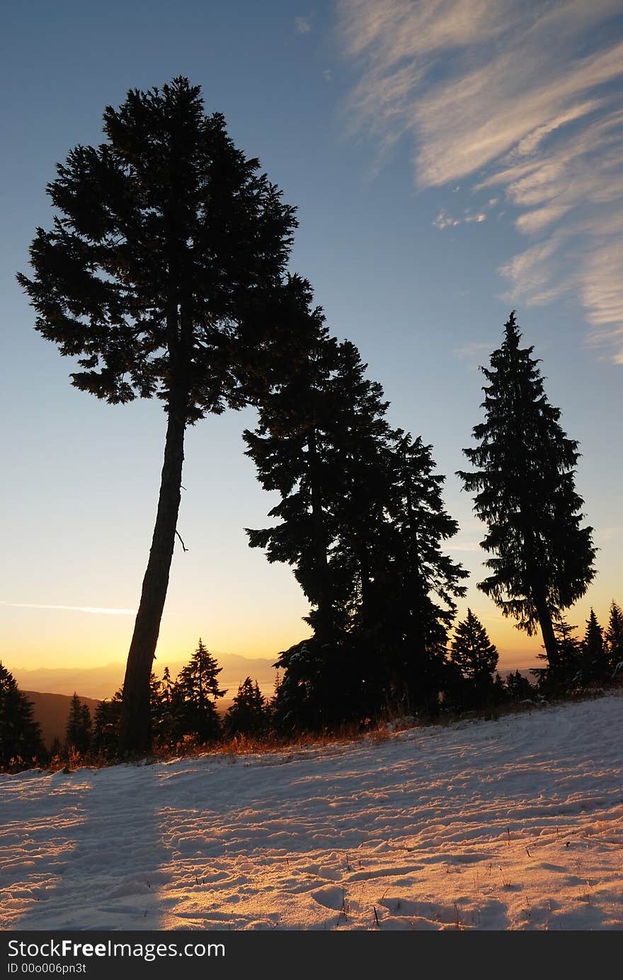 Sunrise at Mount Seymour