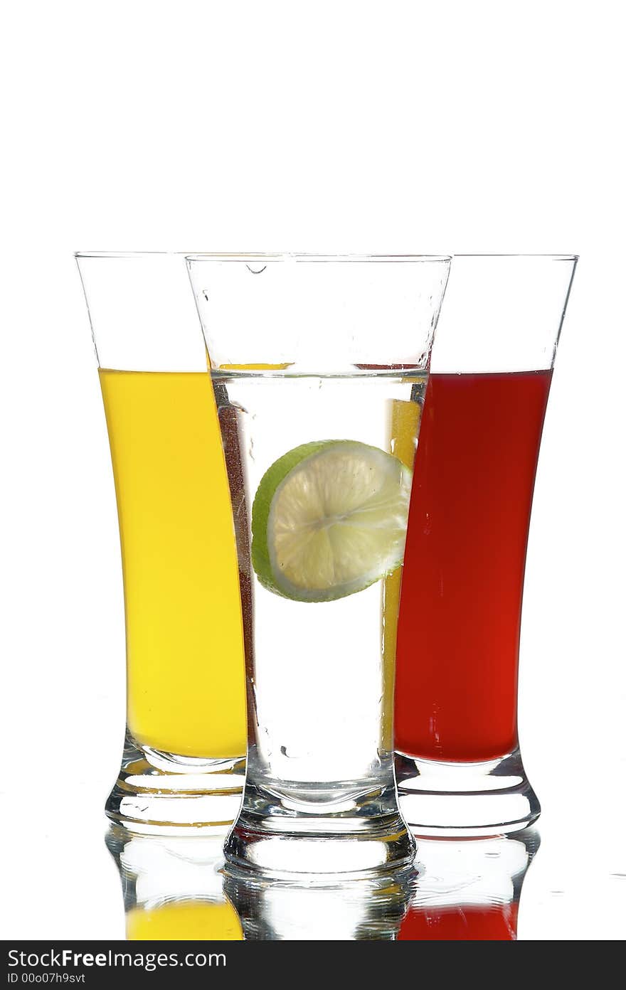 Glasses With Juice And Lemon