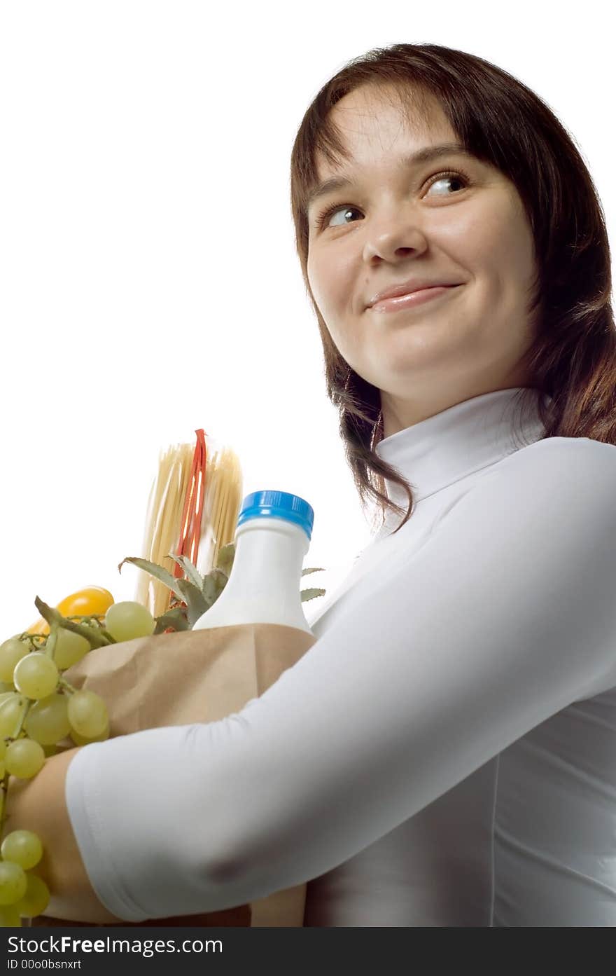 Girl with purchases