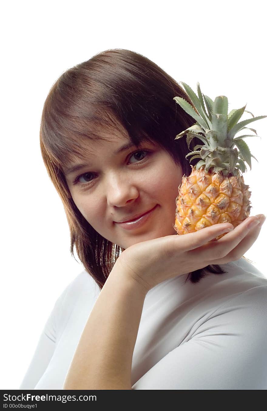 Girl With Pineapple