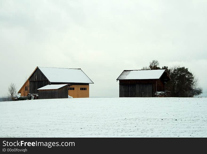 Winter Barn